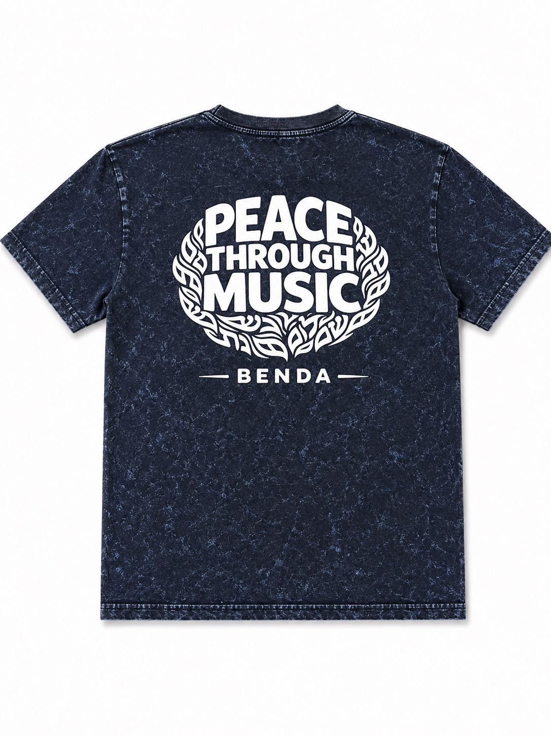 Short sleeve t-shirt blue washed